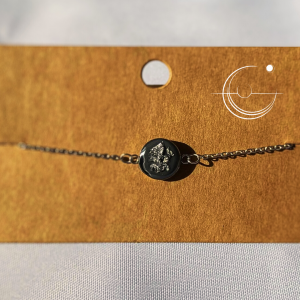 Bracelet Noir Argent