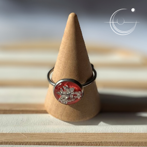 Bague Rouge Argent