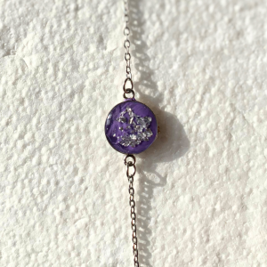 Bracelet Violet Argent